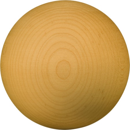 Osborne Wood Products 3 x 3 Ball Round Bun Foot in Knotty Pine 4012P